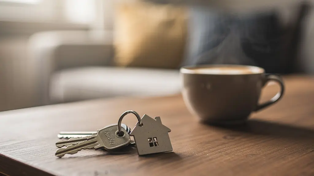 Clés de maison posées sur une table en bois symbolisant l'aboutissement d'un projet immobilier